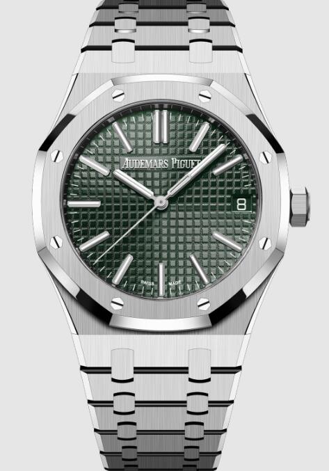 Review 2023 Audemars Piguet Royal Oak Selfwinding 41 Replica Watch 15510ST.OO.1320ST.09 - Click Image to Close